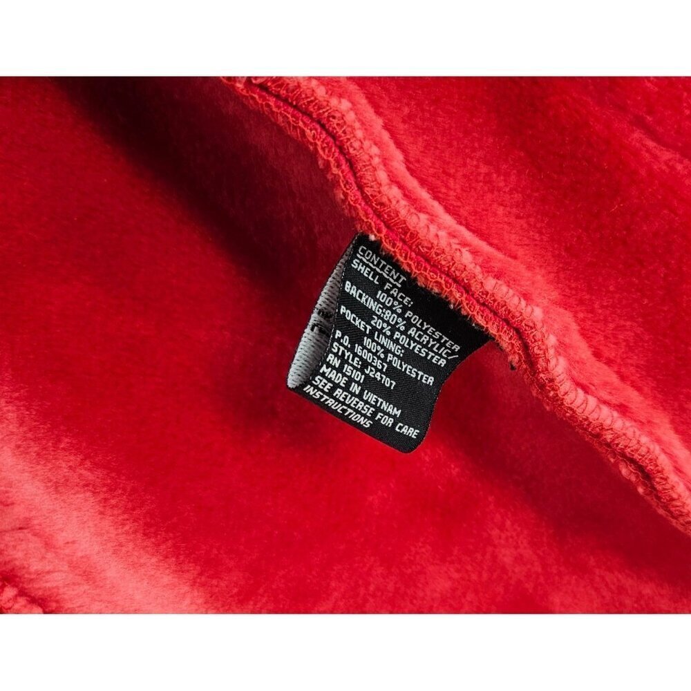 Cabela's Women Anorak Red/Black Coat No Hood Thinsulate Insulation Lined Sz L - Picture 5 of 9